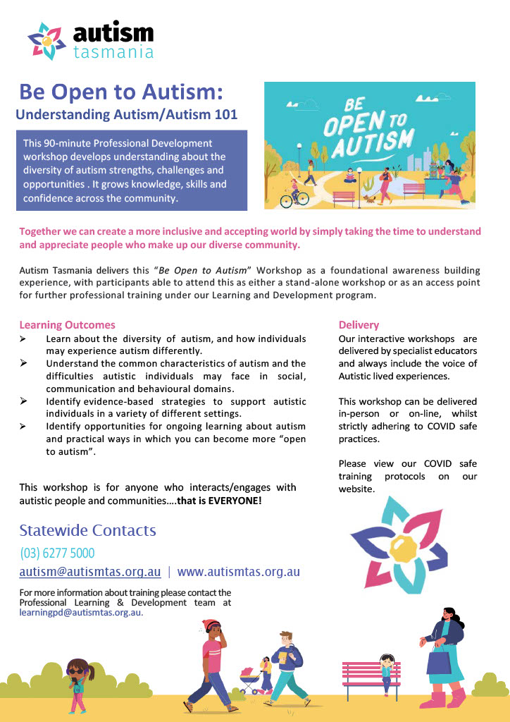 Be Open To Autism 101 Flyer